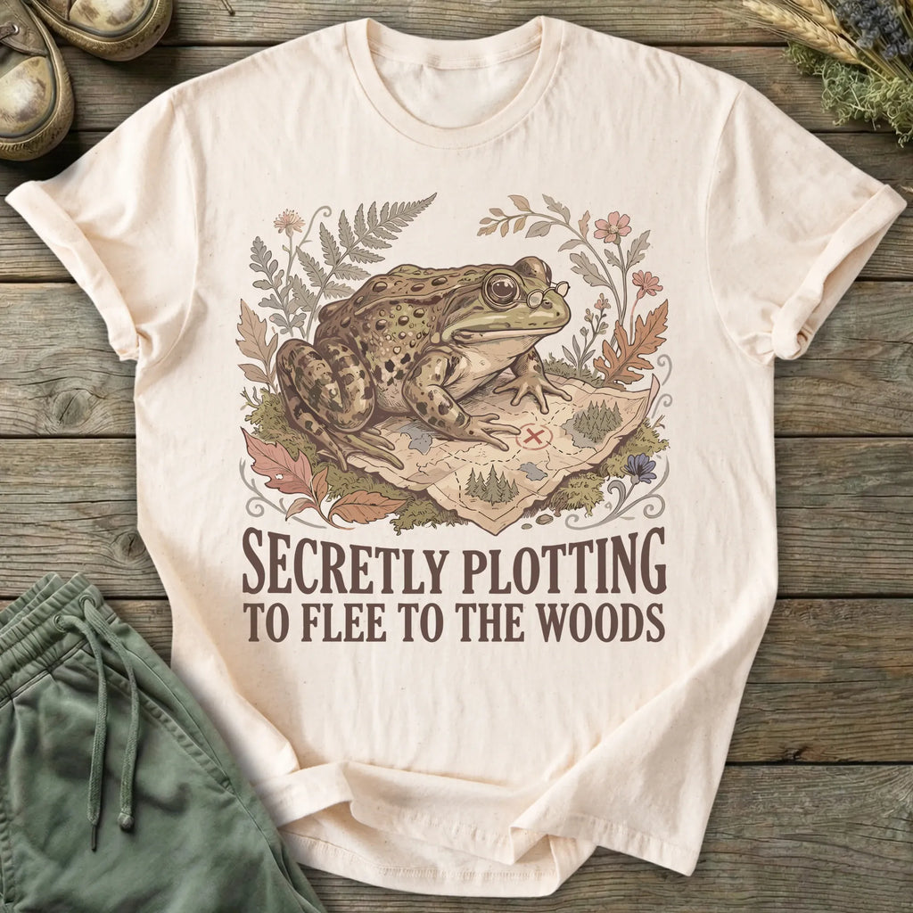 Printify T-Shirt Secretly Plotting T-Shirt
