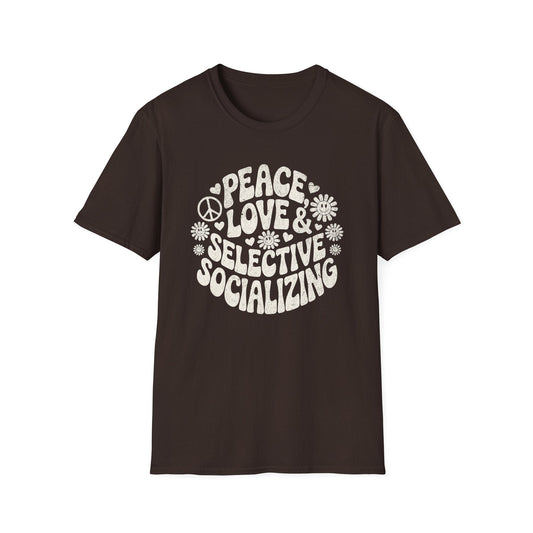 Printify T-Shirt Selective Socializing T-Shirt