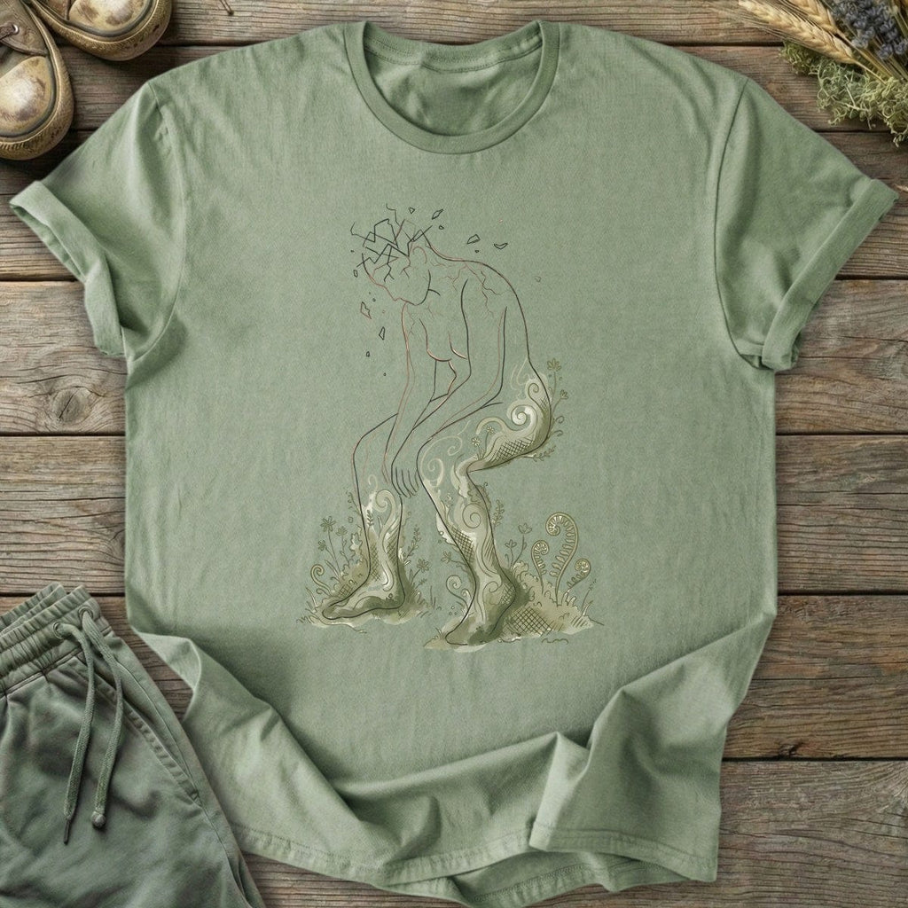 Printify T-Shirt Shattered Head T-Shirt