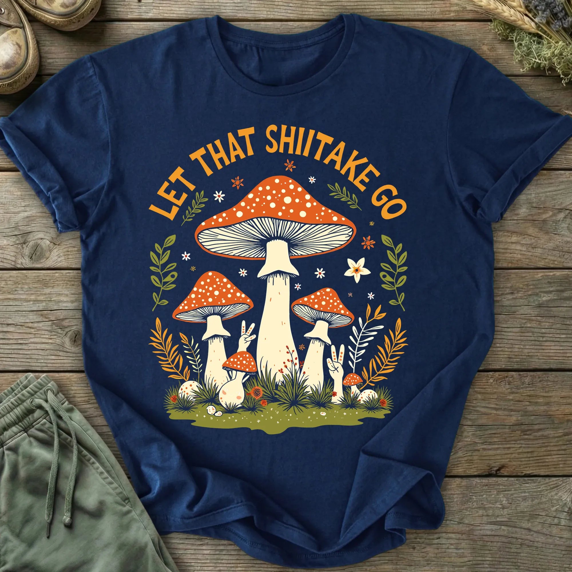 Printify T-Shirt Shiitake Go T-Shirt