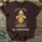 Printify T-Shirt Shit Is Bananas Frog T-Shirt