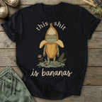 Printify T-Shirt Shit Is Bananas Frog T-Shirt