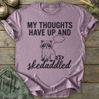 Printify T-Shirt Skedaddled Raccoon T-Shirt
