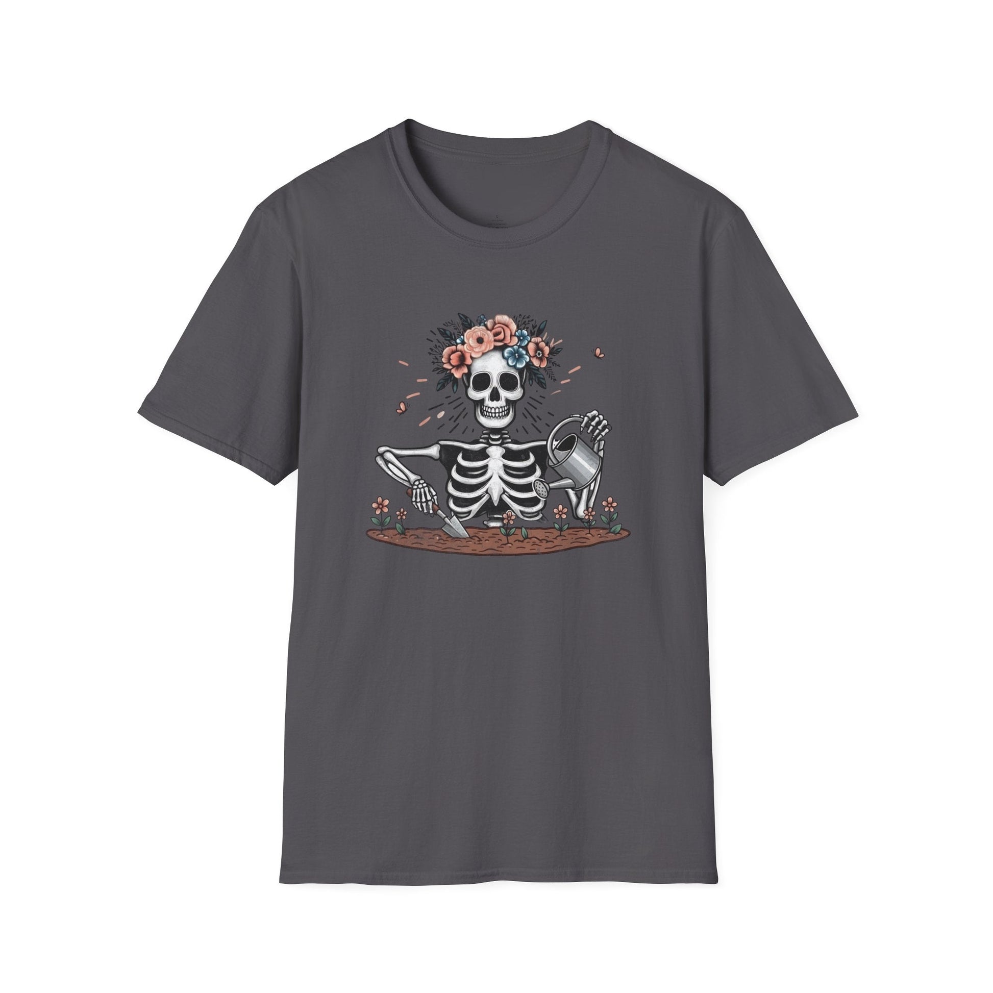 Printify T-Shirt Skeleton Gardener T-Shirt