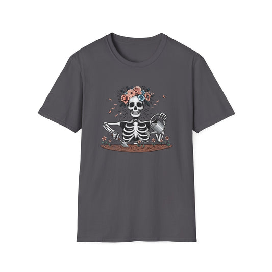 Printify T-Shirt Skeleton Gardener T-Shirt