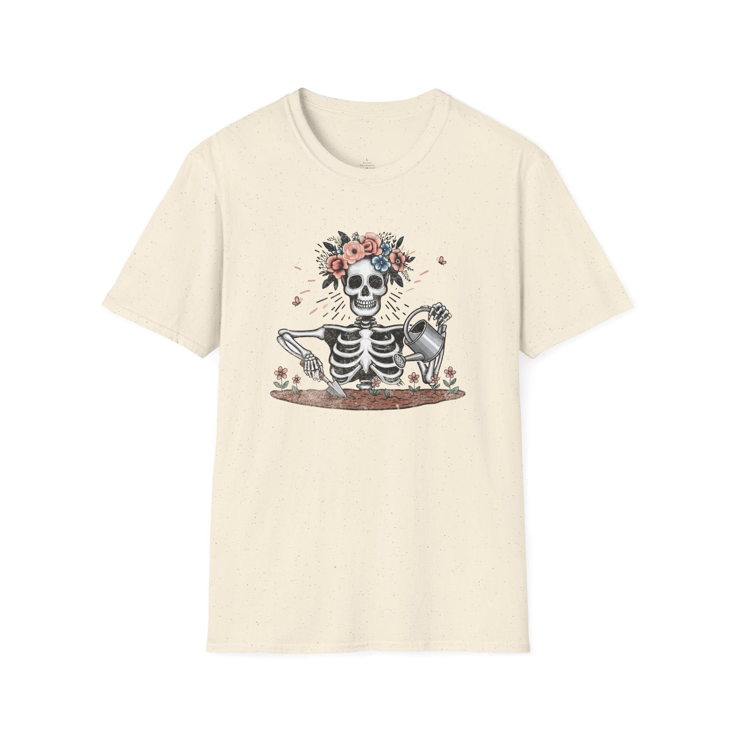 Printify T-Shirt Skeleton Gardener T-Shirt