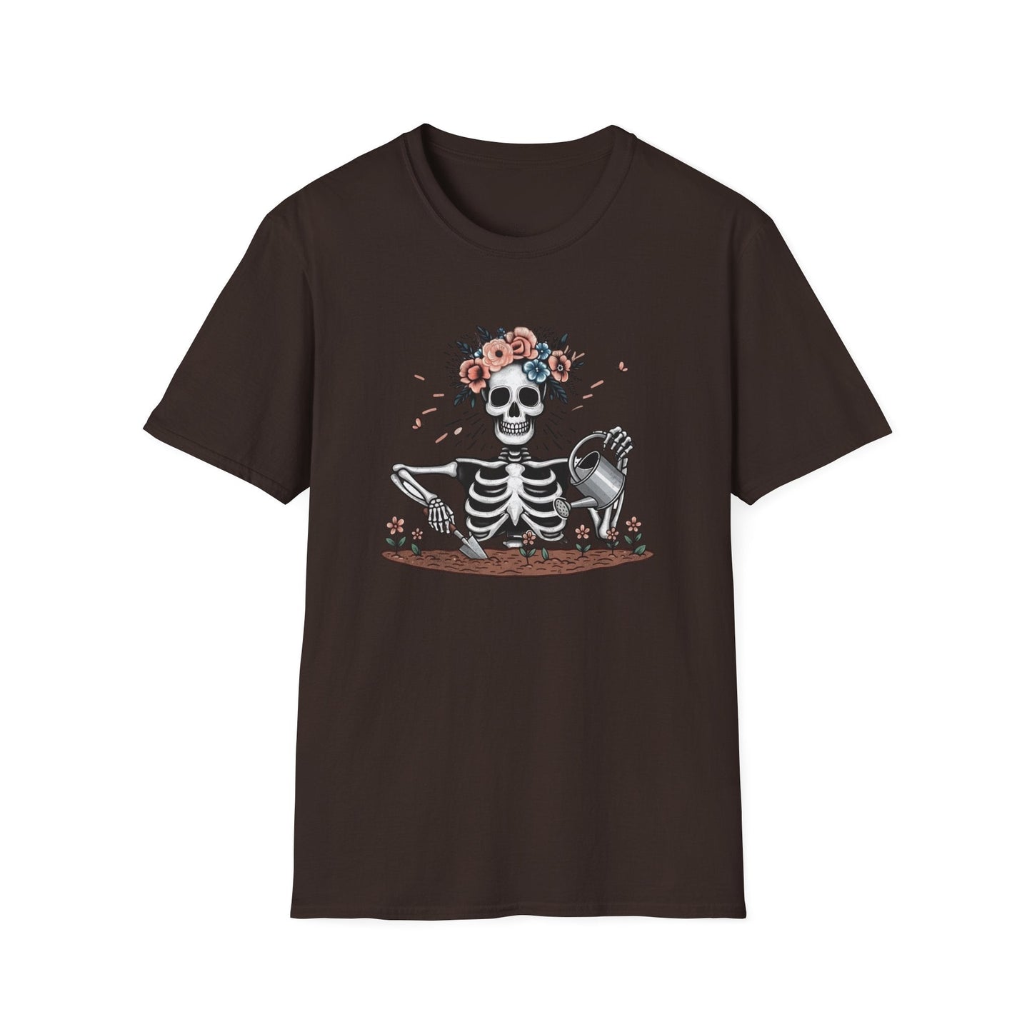Printify T-Shirt Skeleton Gardener T-Shirt
