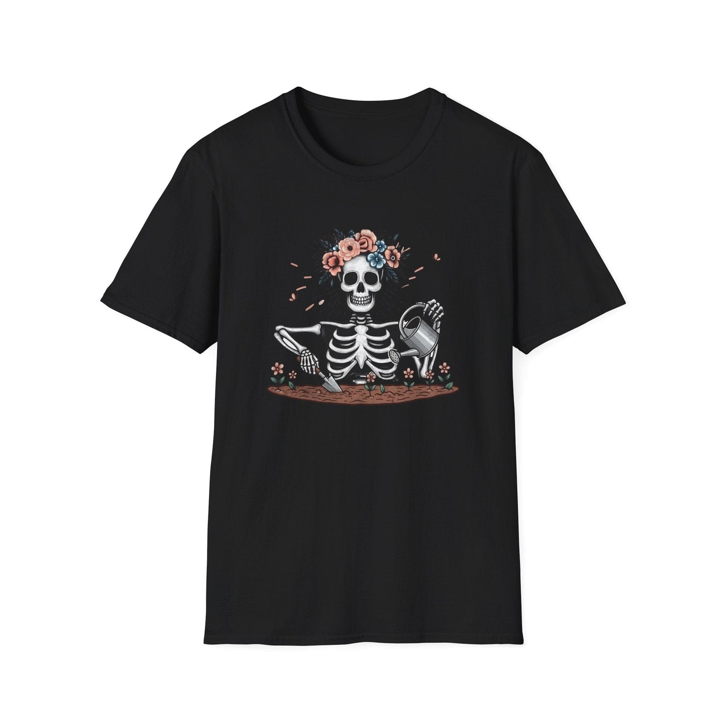 Printify T-Shirt Skeleton Gardener T-Shirt