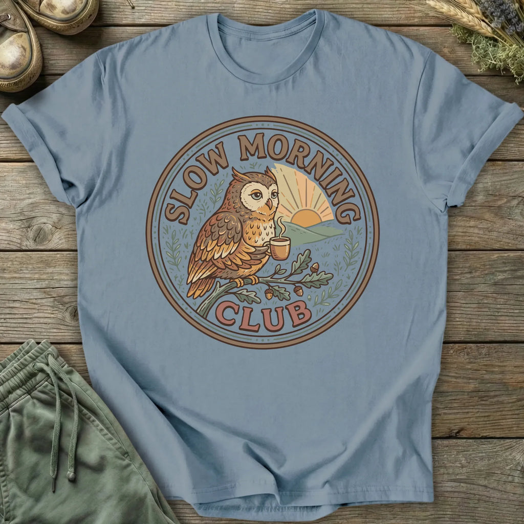 Printify T-Shirt Slow Morning Club T-Shirt