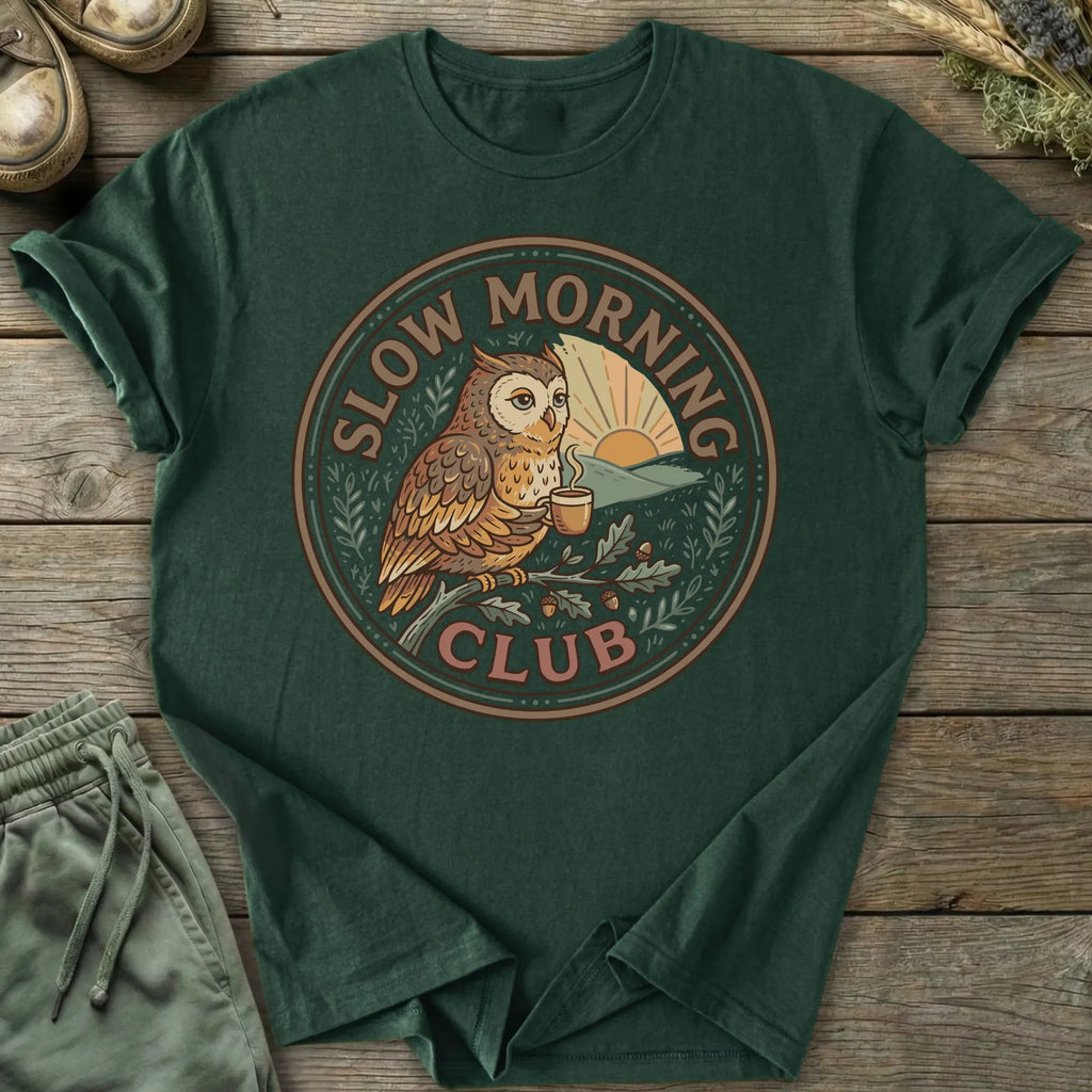 Printify T-Shirt Slow Morning Club T-Shirt