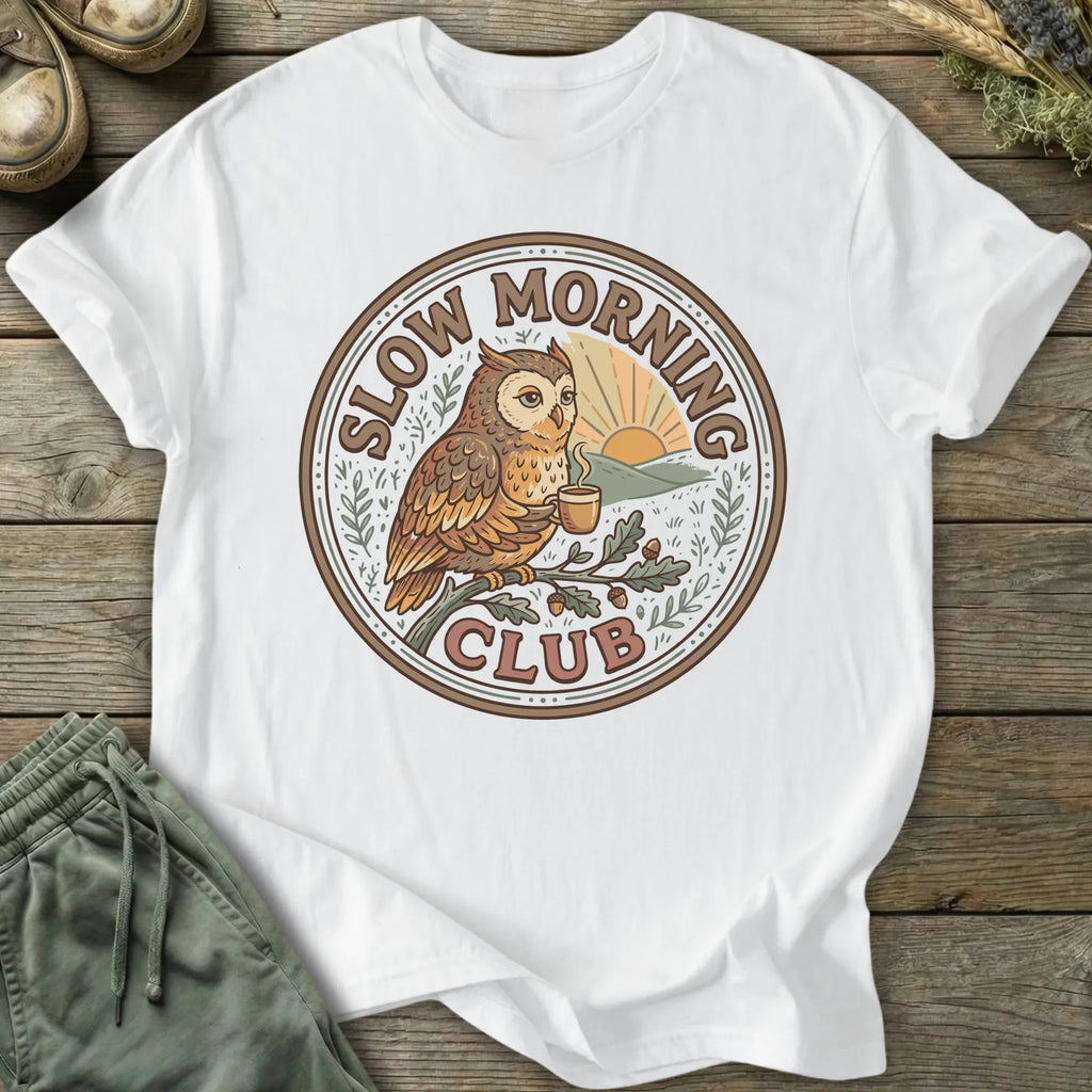 Printify T-Shirt Slow Morning Club T-Shirt