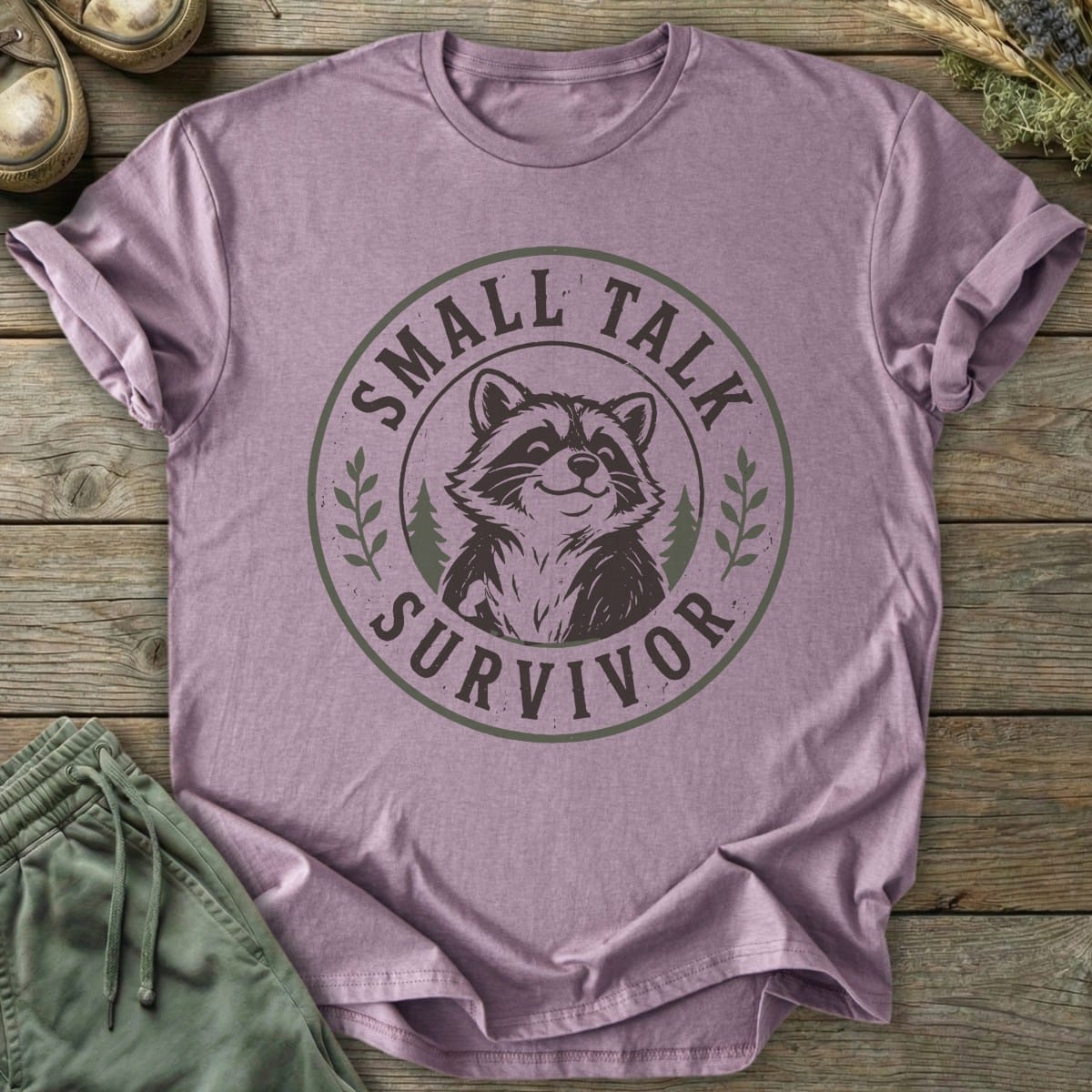 Printify T-Shirt Small Talk Survivor T-Shirt