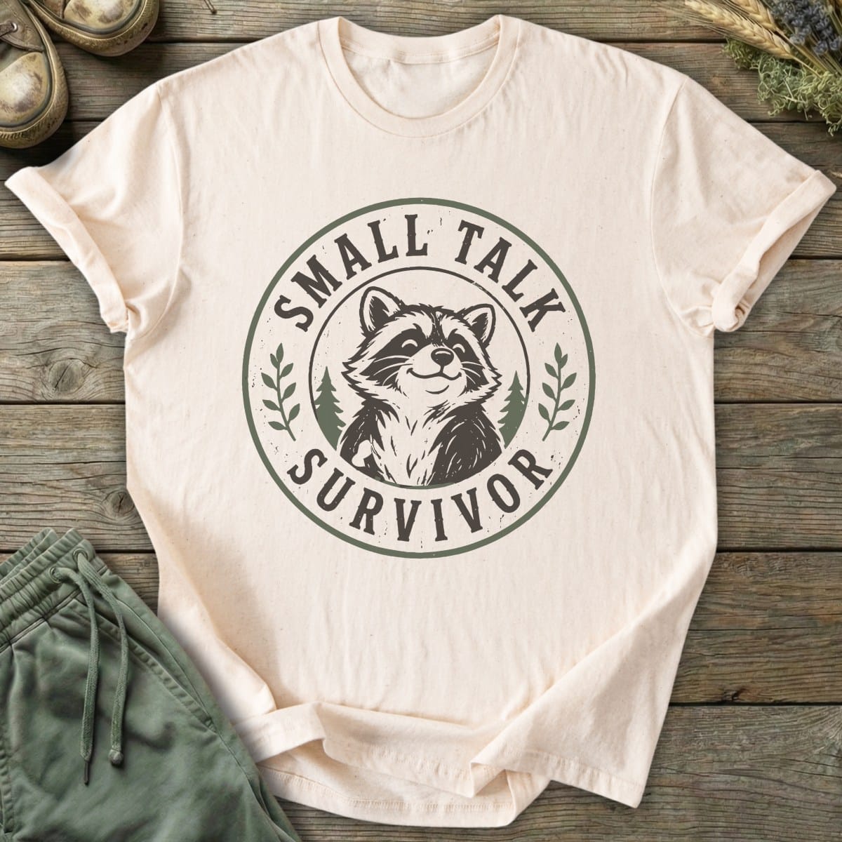 Printify T-Shirt Small Talk Survivor T-Shirt