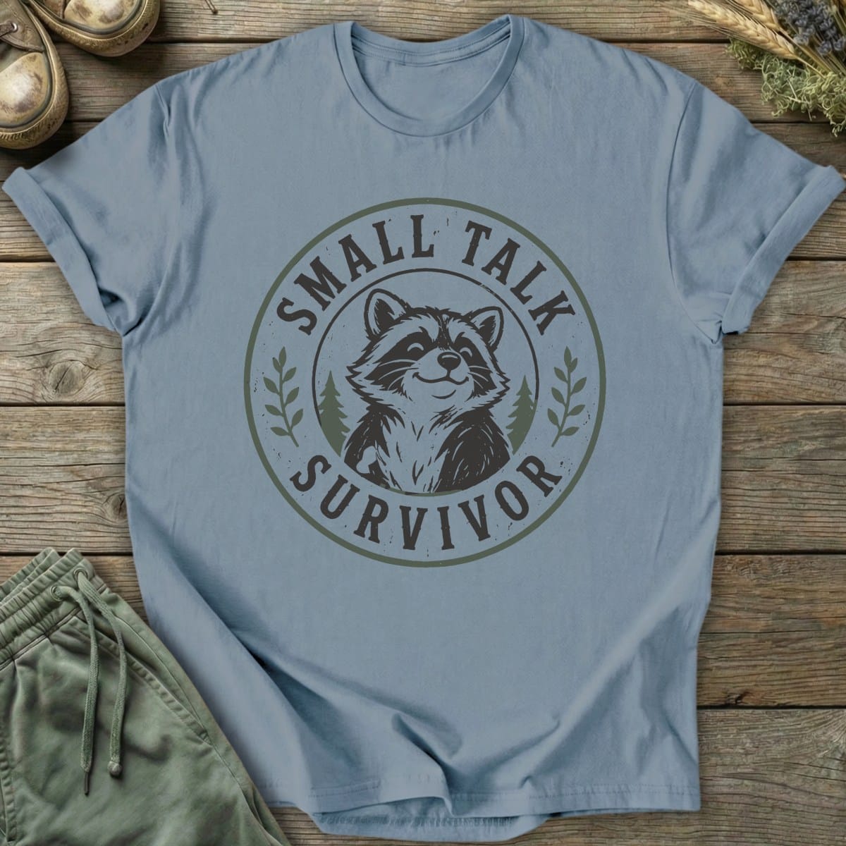 Printify T-Shirt Small Talk Survivor T-Shirt