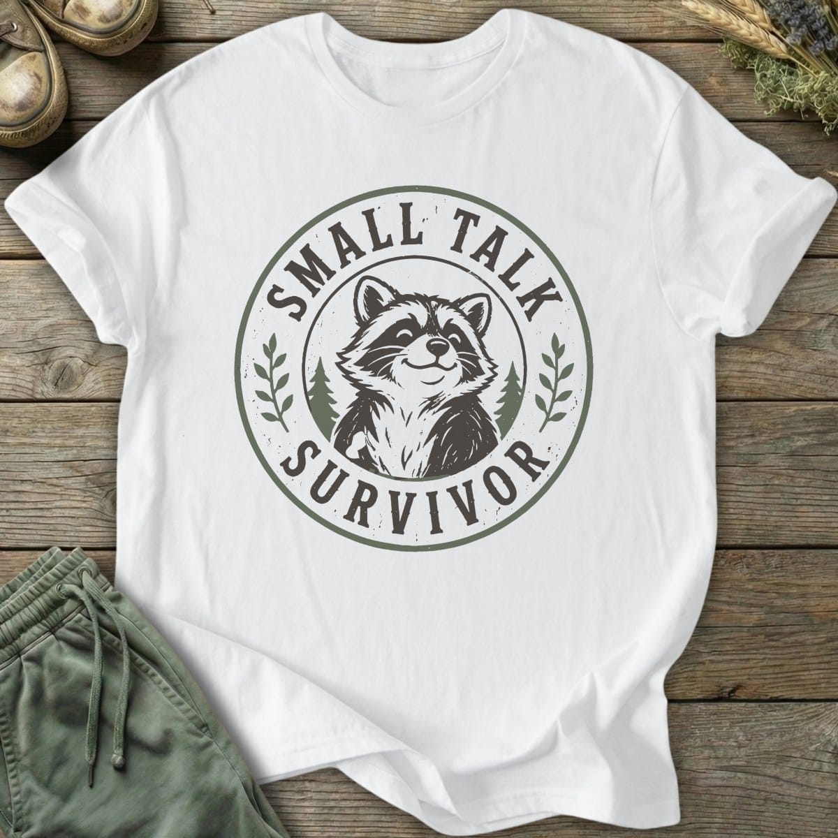 Printify T-Shirt Small Talk Survivor T-Shirt