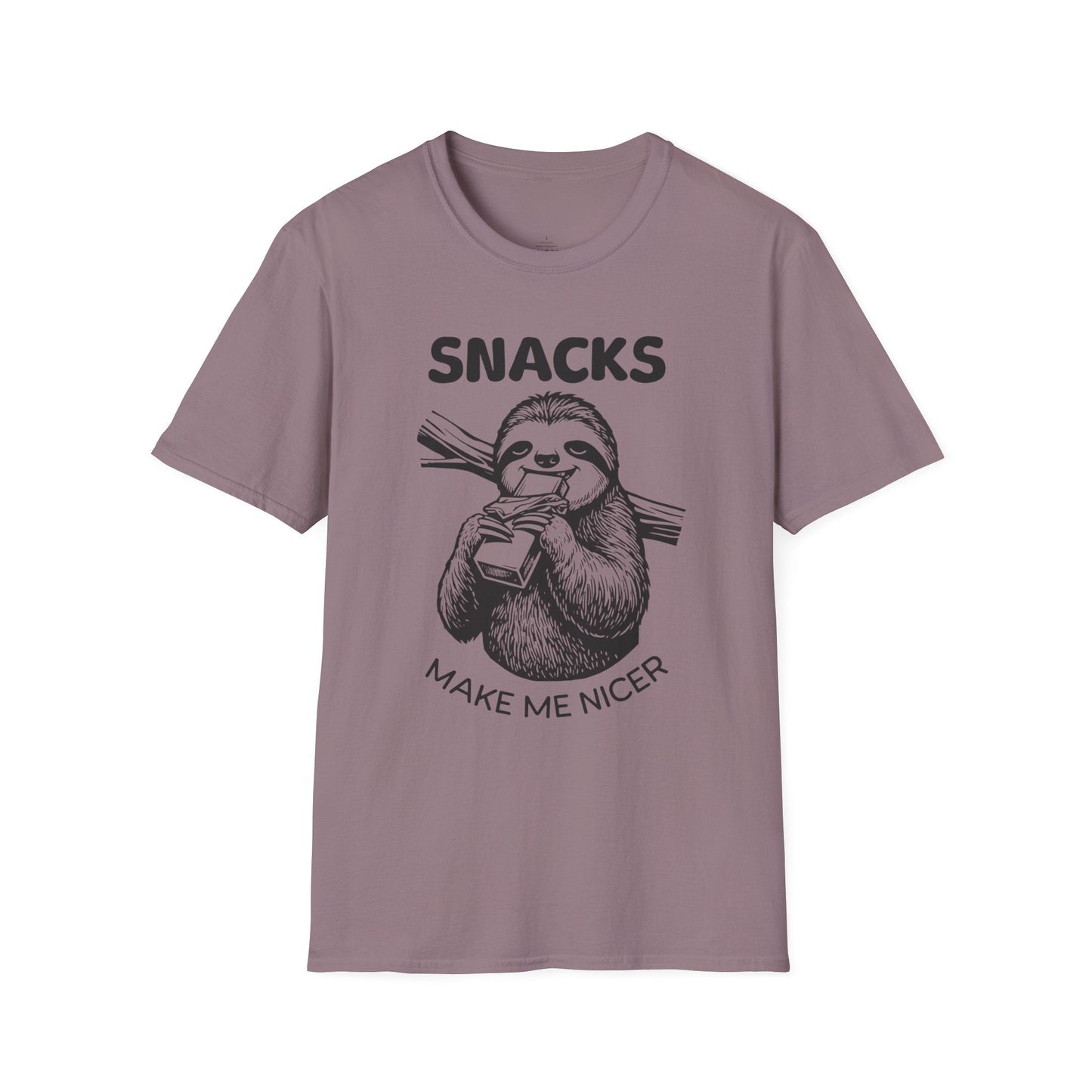 Printify T-Shirt Snacks Make Me Nicer T-Shirt