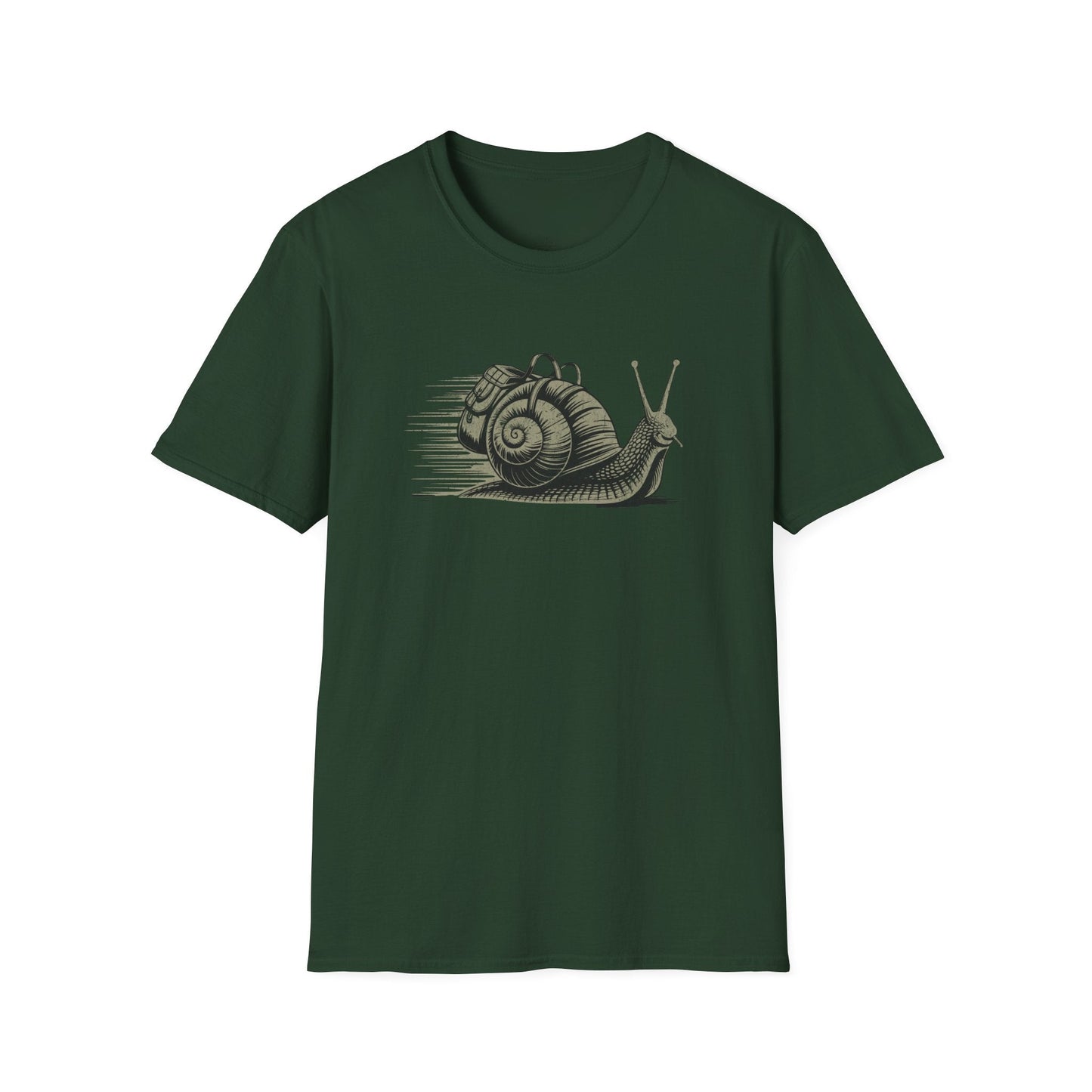 Printify T-Shirt Snail on Trail T-Shirt
