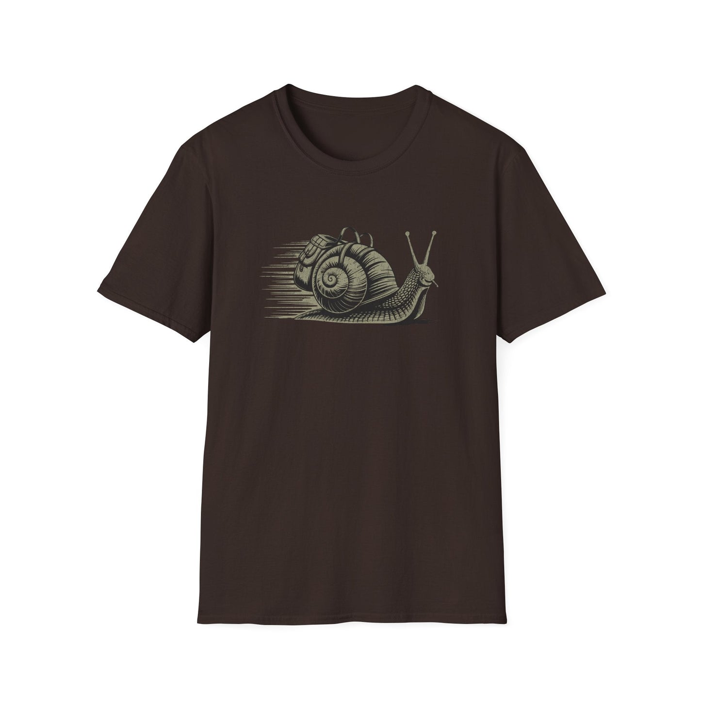 Printify T-Shirt Snail on Trail T-Shirt