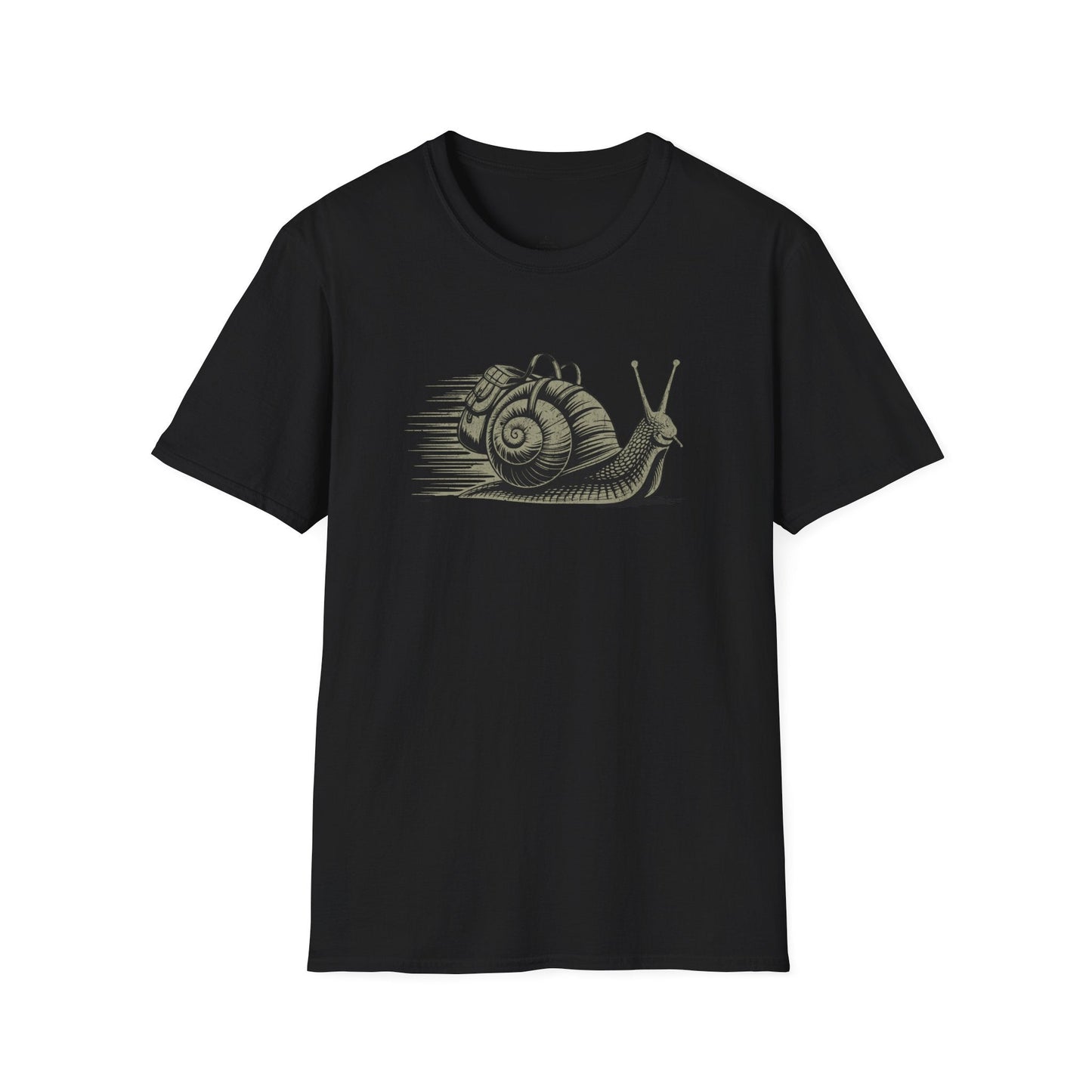 Printify T-Shirt Snail on Trail T-Shirt