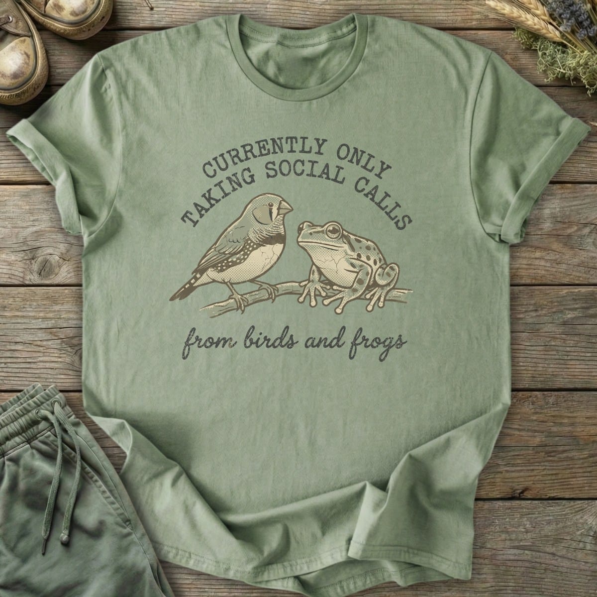 Printify T-Shirt Social Calls T-Shirt