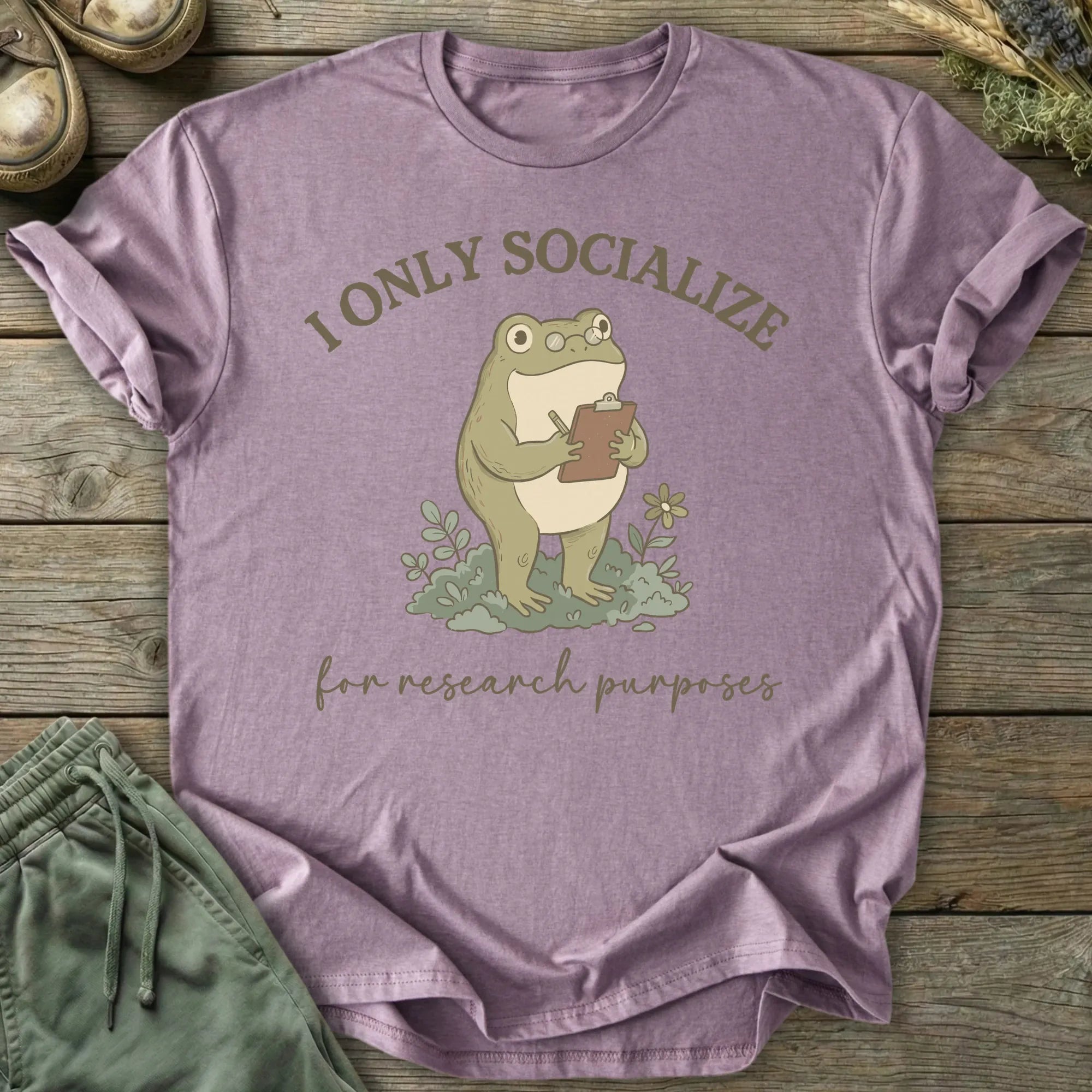 Printify T-Shirt Socialize Research T-Shirt