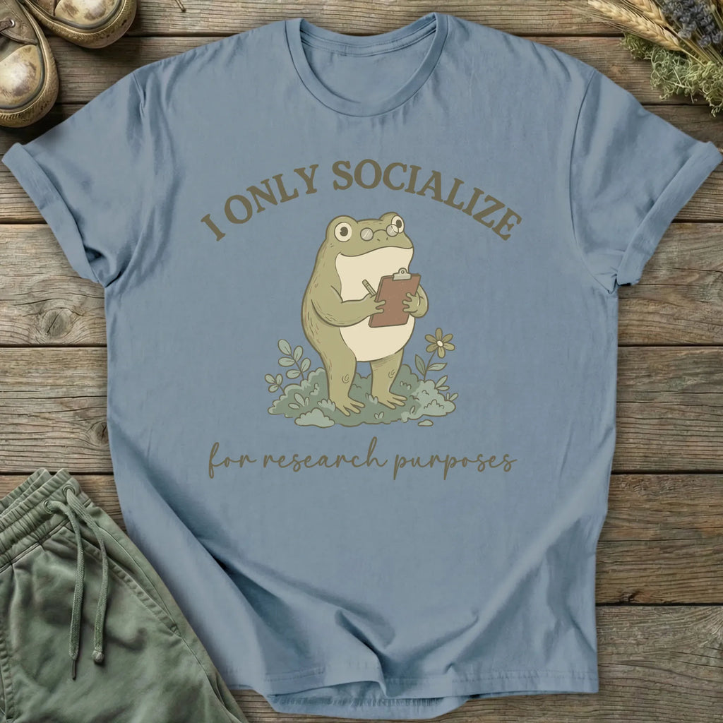 Printify T-Shirt Socialize Research T-Shirt