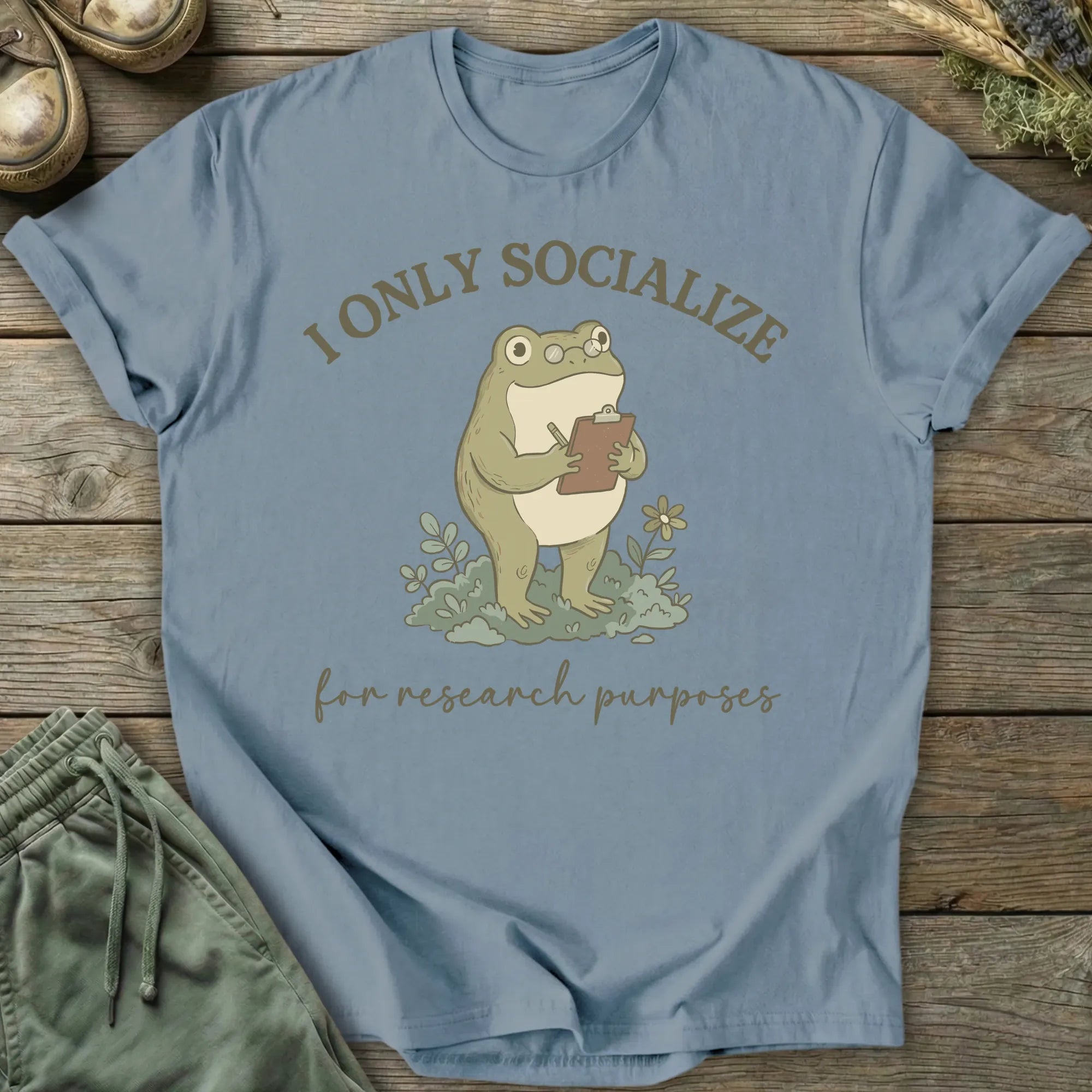 Printify T-Shirt Socialize Research T-Shirt