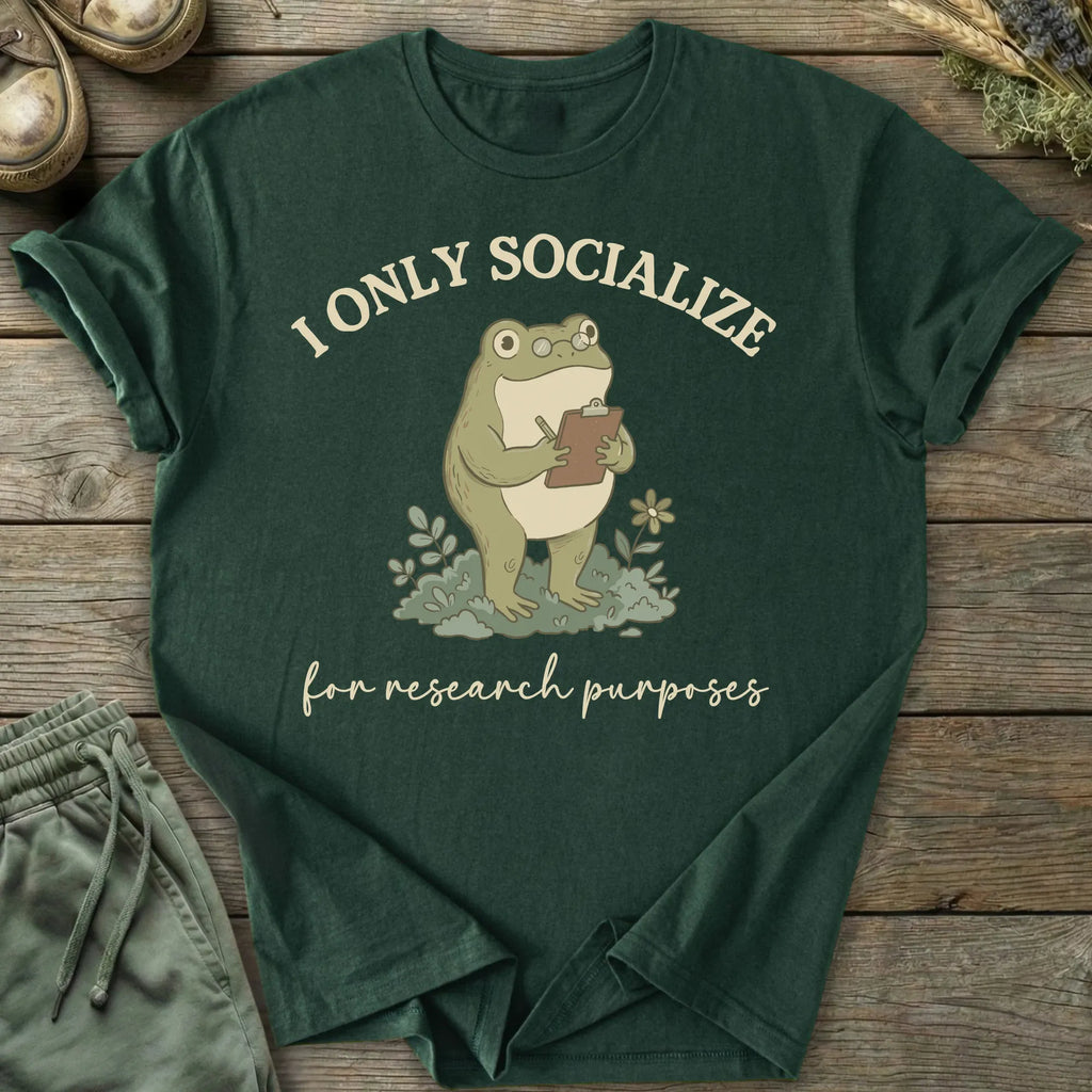 Printify T-Shirt Socialize Research T-Shirt