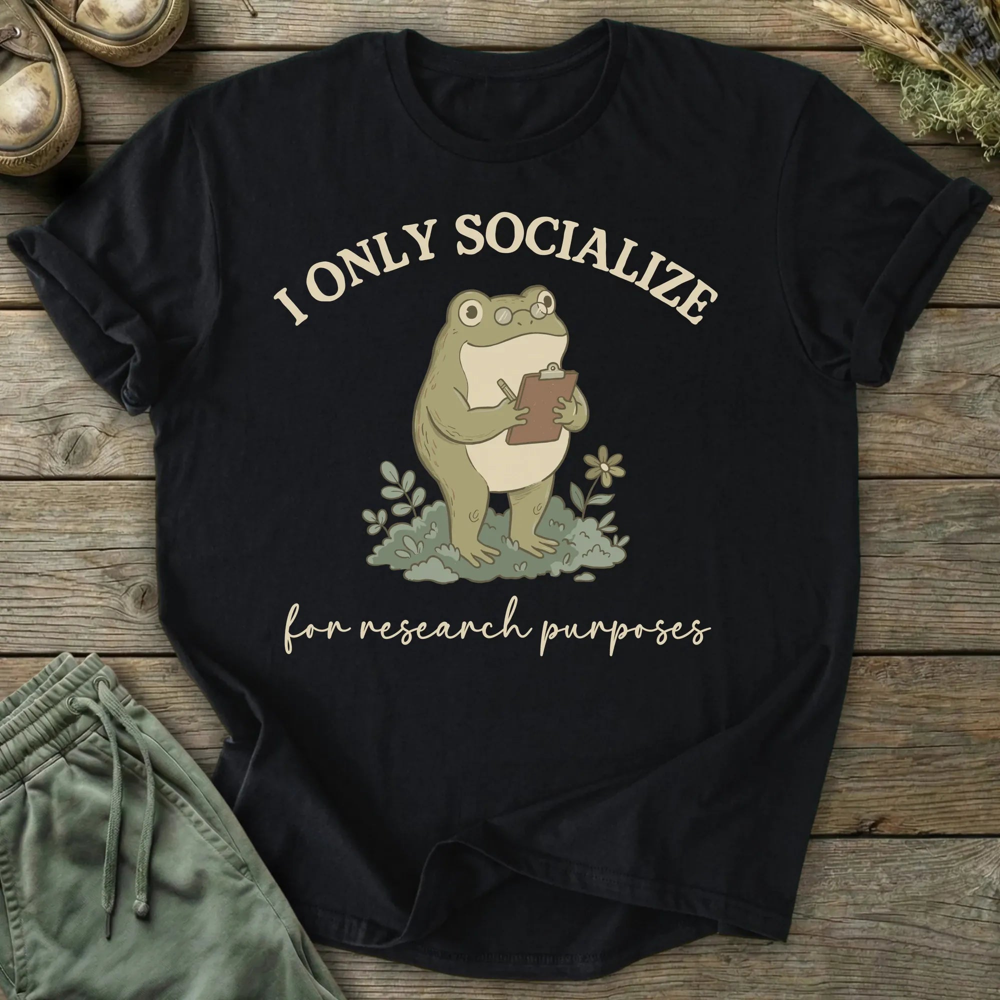 Printify T-Shirt Socialize Research T-Shirt