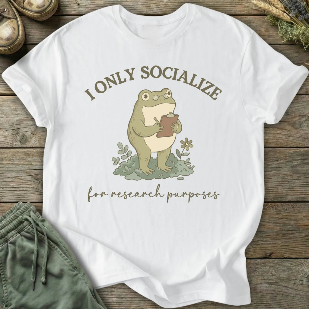 Printify T-Shirt Socialize Research T-Shirt