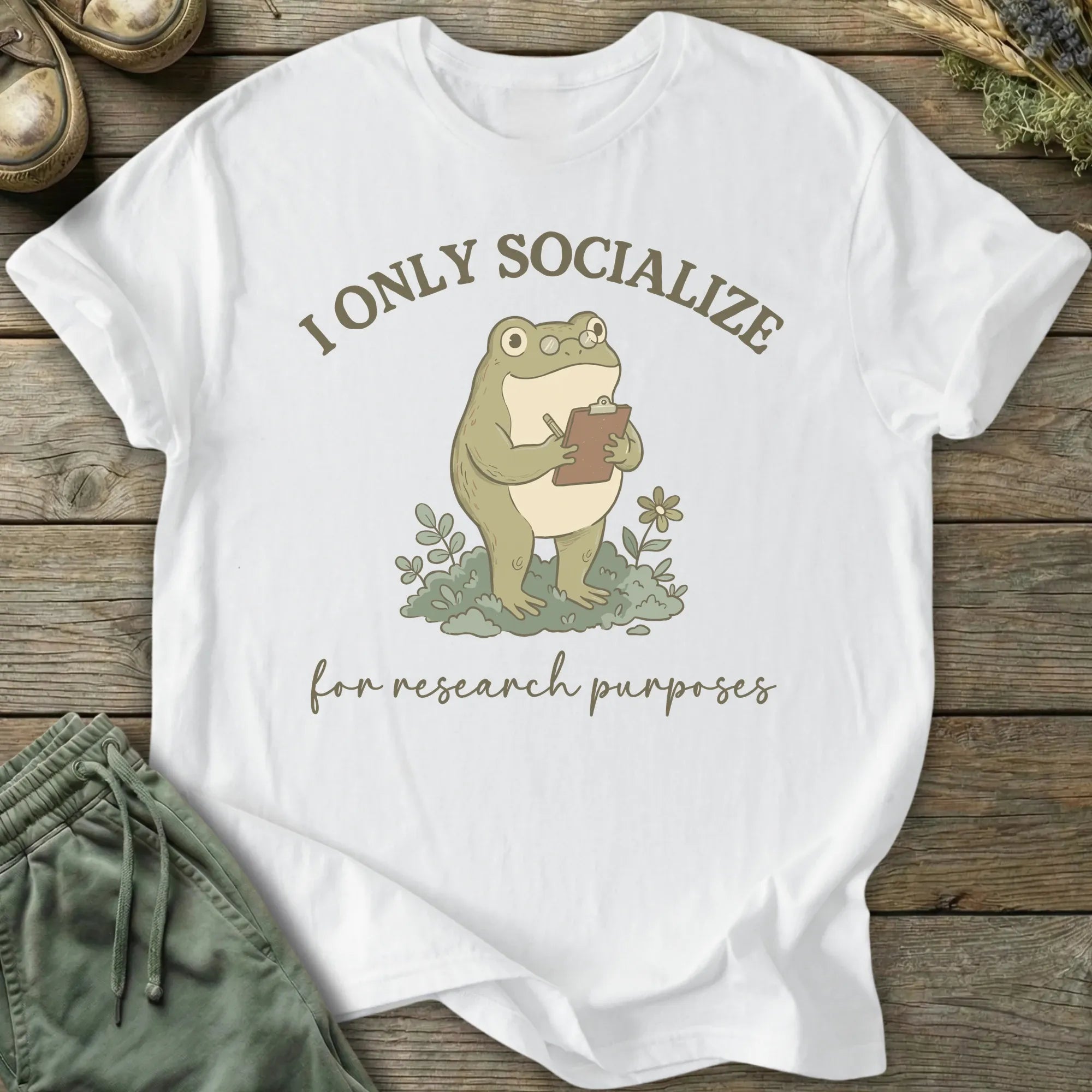 Printify T-Shirt Socialize Research T-Shirt