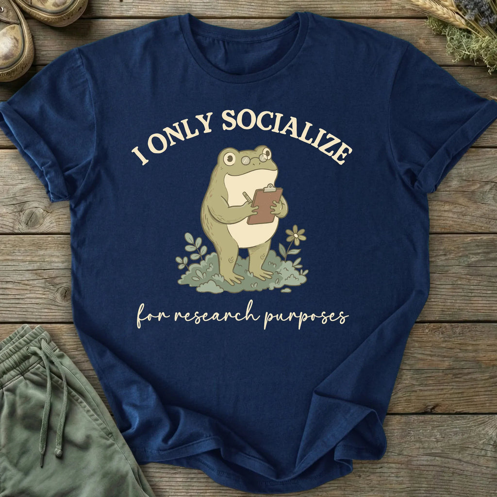 Printify T-Shirt Socialize Research T-Shirt