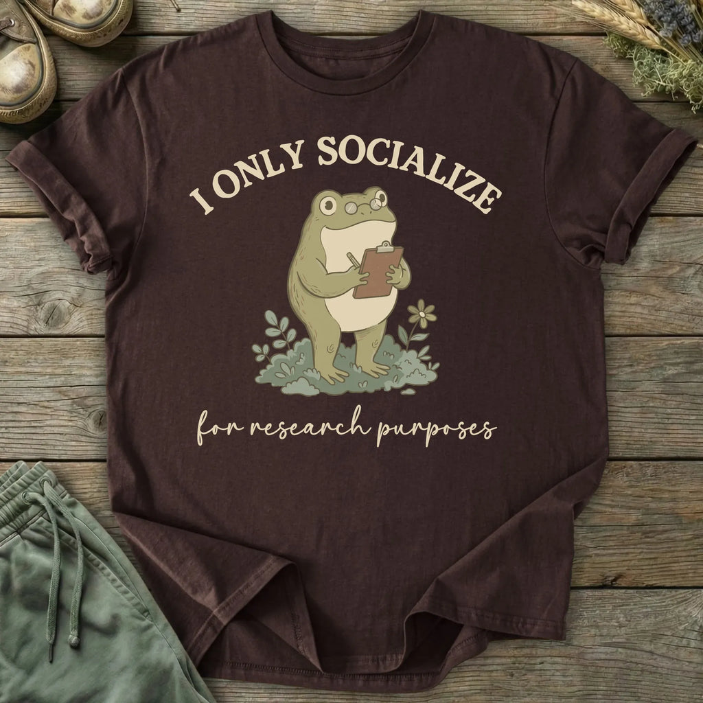 Printify T-Shirt Socialize Research T-Shirt
