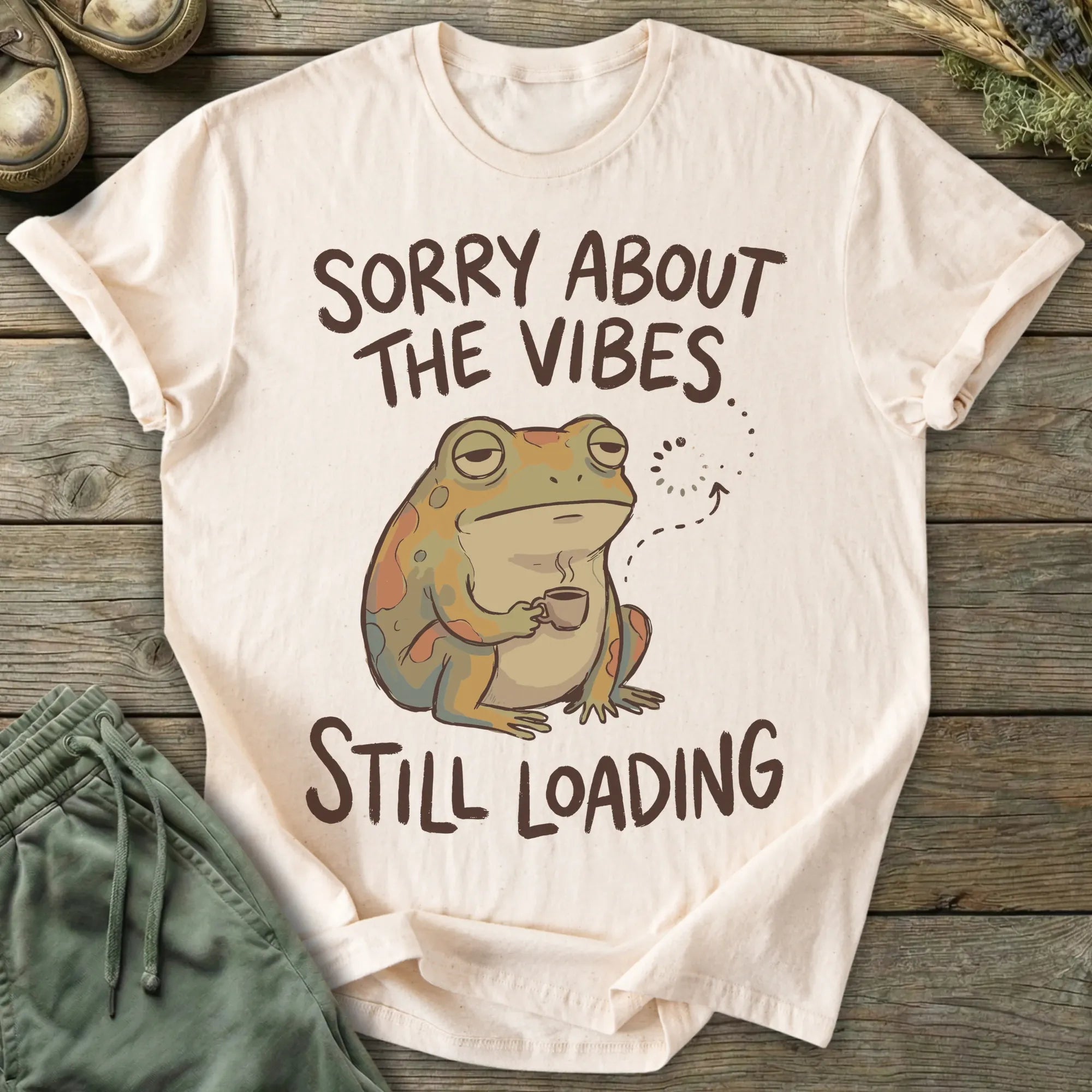 Printify T-Shirt Sorry About The Vibes T-Shirt