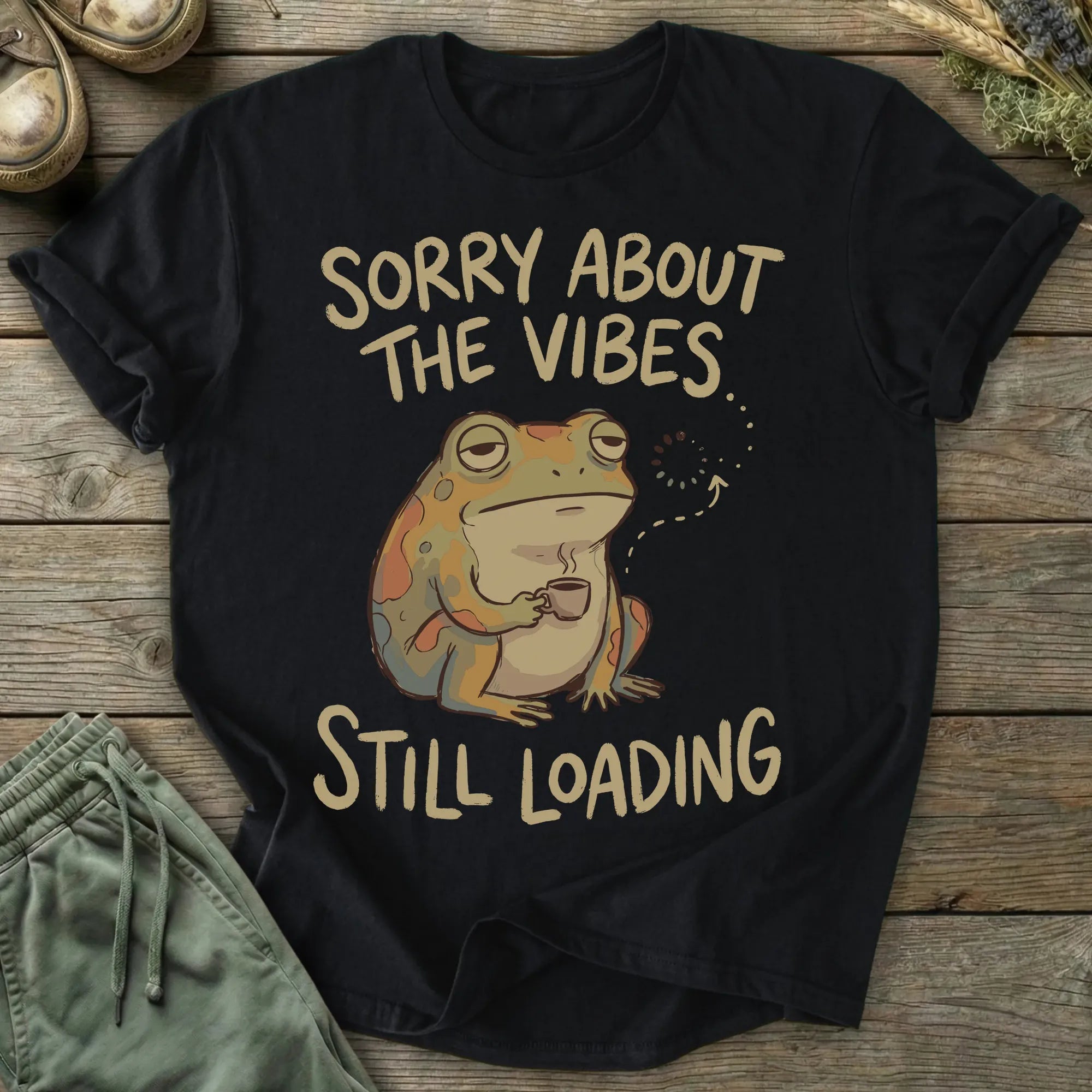 Printify T-Shirt Sorry About The Vibes T-Shirt