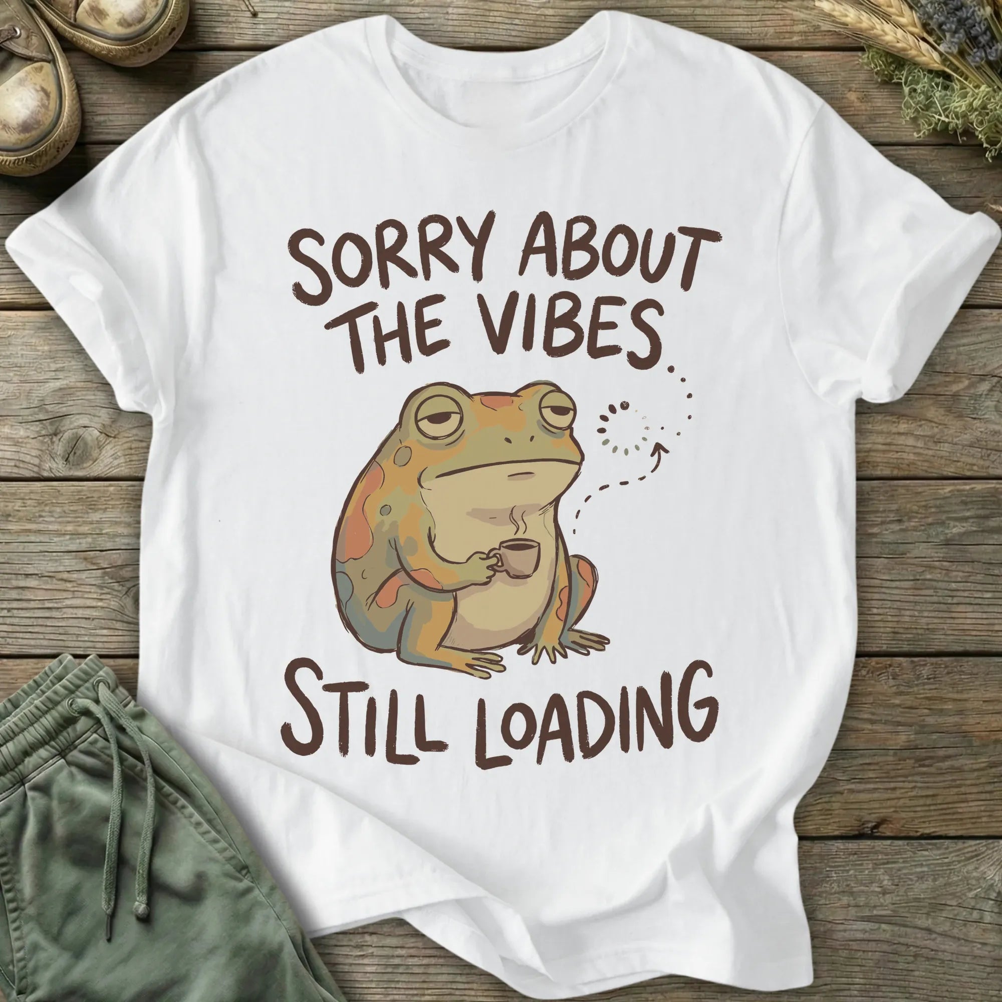 Printify T-Shirt Sorry About The Vibes T-Shirt
