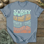Printify T-Shirt Sorry Overstimulated T-Shirt