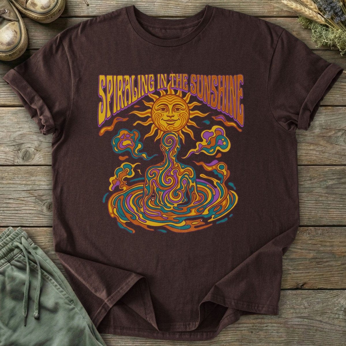 Printify T-Shirt Spiraling In The Sunshine T-Shirt