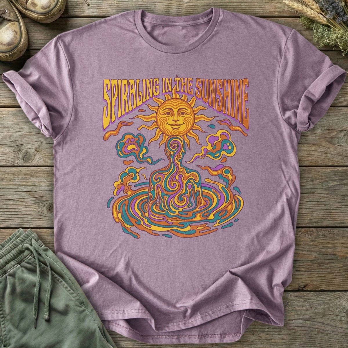 Printify T-Shirt Spiraling In The Sunshine T-Shirt