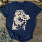 Printify T-Shirt Squirrel Smells Flower T-Shirt