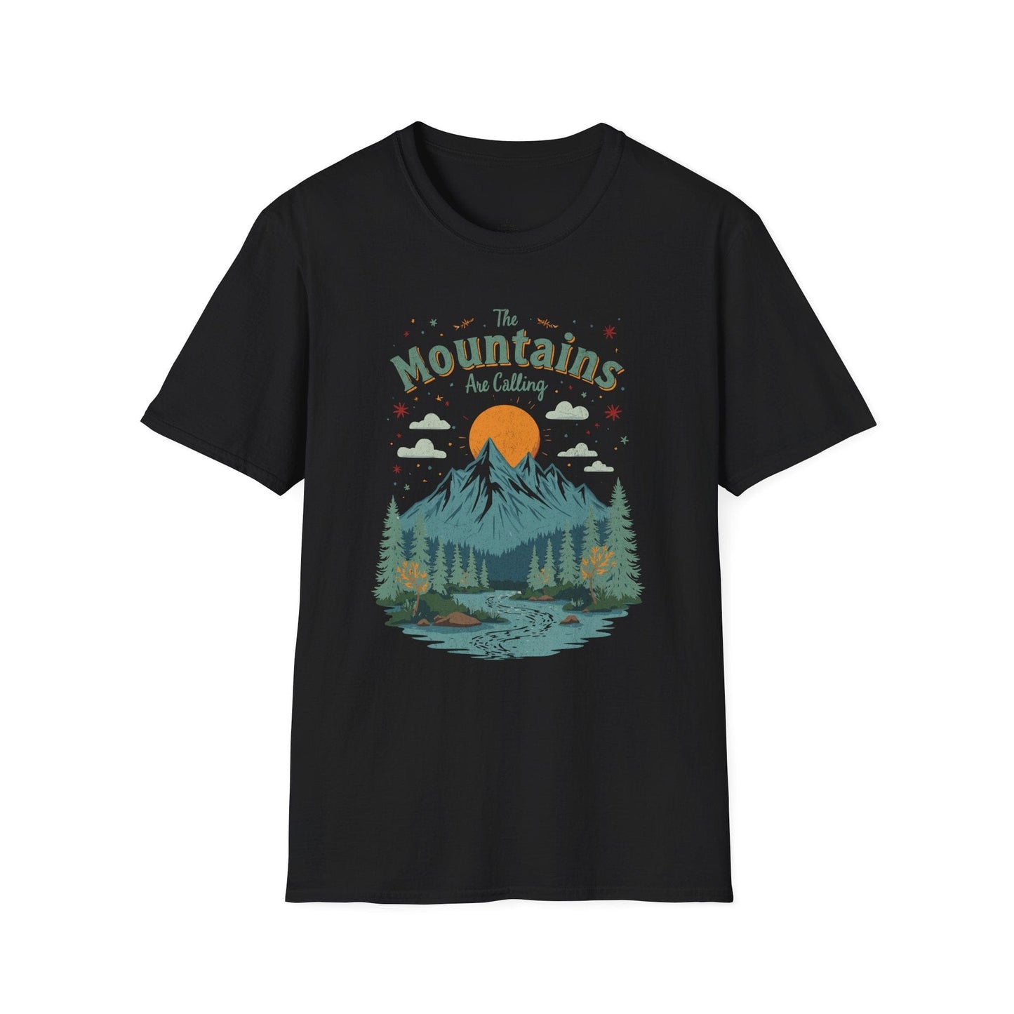 Printify T-Shirt Stars Mountains Are Calling T-Shirt