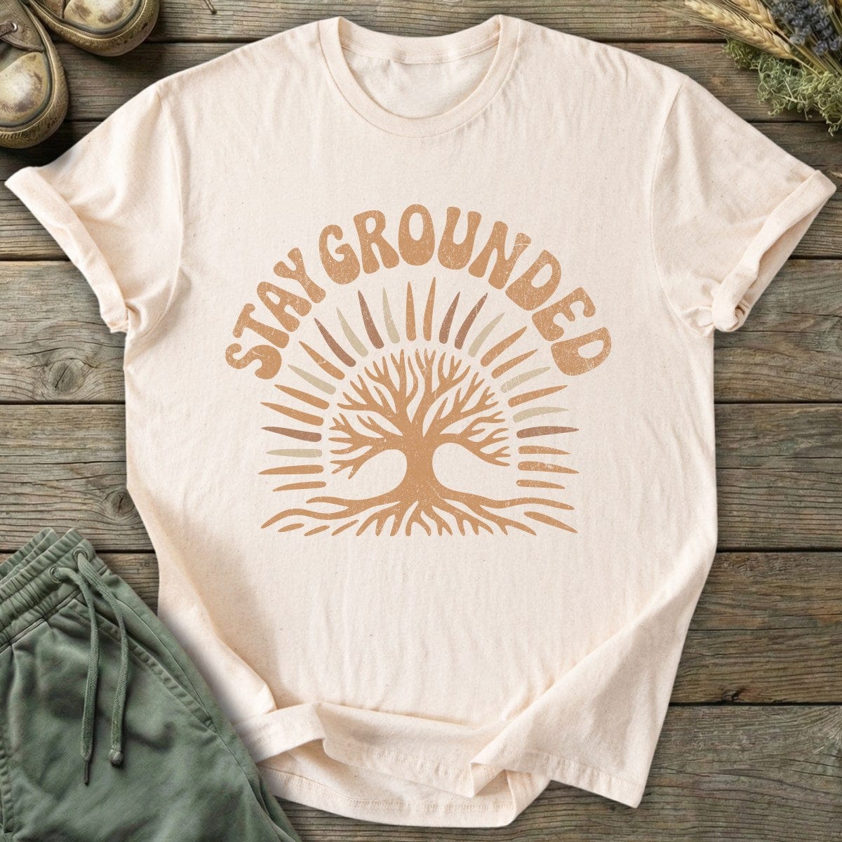 Printify T-Shirt Stay Grounded T-Shirt