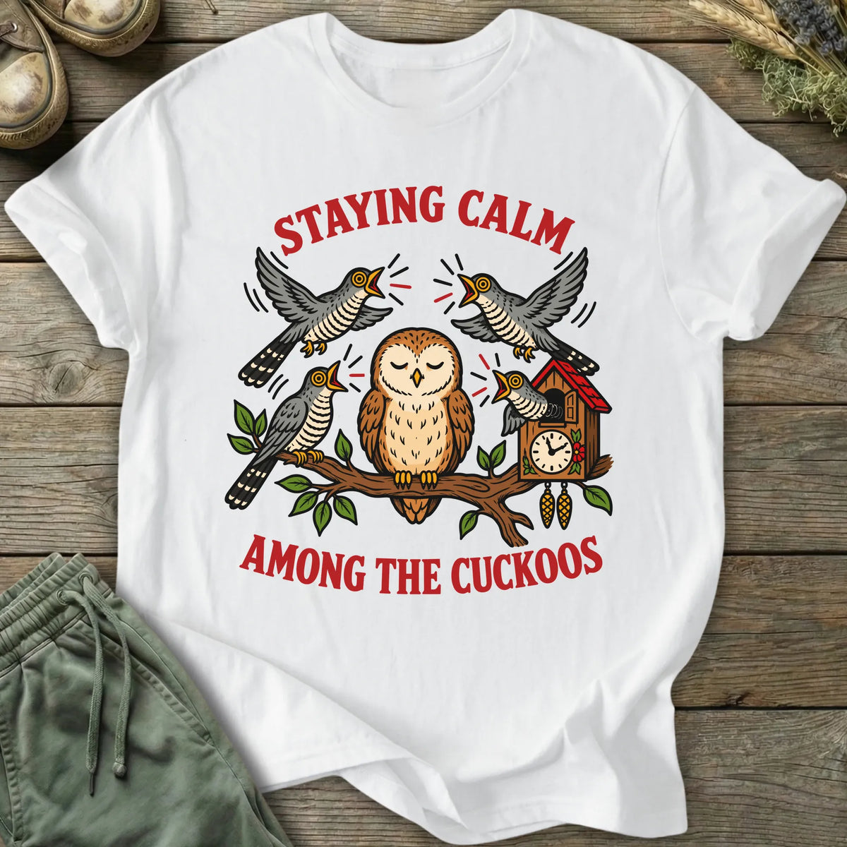 Printify T-Shirt Staying Calm T-Shirt