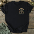 Printify T-Shirt Stepping Green Pocket Logo