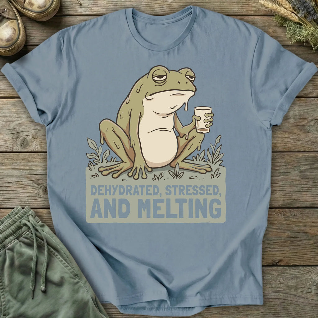 Printify T-Shirt Stressed And Melting T-Shirt