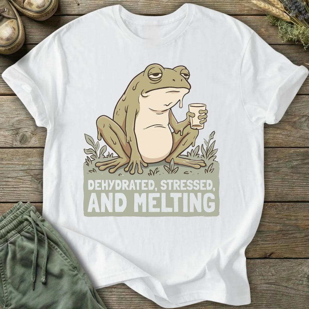 Printify T-Shirt Stressed And Melting T-Shirt