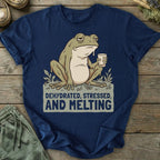 Printify T-Shirt Stressed And Melting T-Shirt