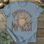 Printify T-Shirt Stressed Cat T-Shirt