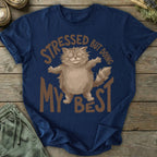 Printify T-Shirt Stressed Cat T-Shirt