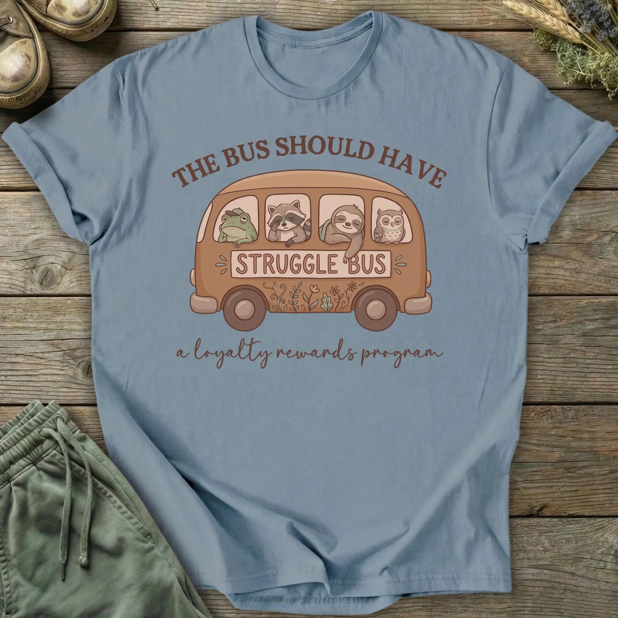 Printify T-Shirt Struggle Bus T-Shirt